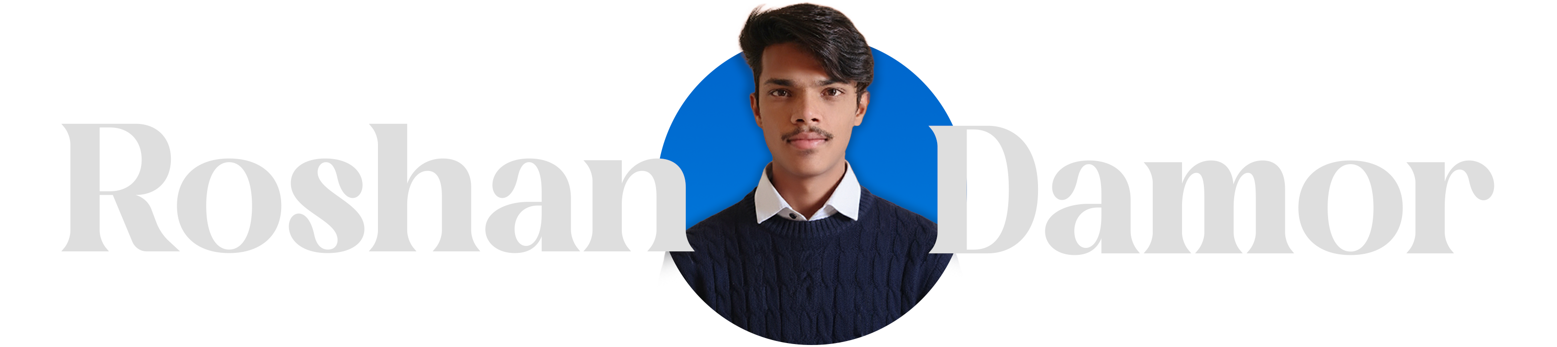 Roshan Damor Logo - Light Theme